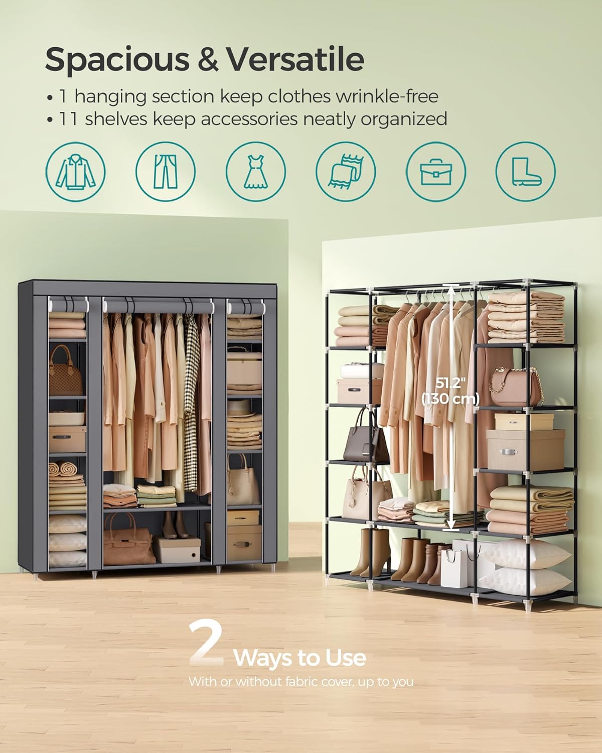 ♡closet様⭐︎専用ページ Bestar Pur 61W Closet Organizer — Wholesale Furniture Brokers